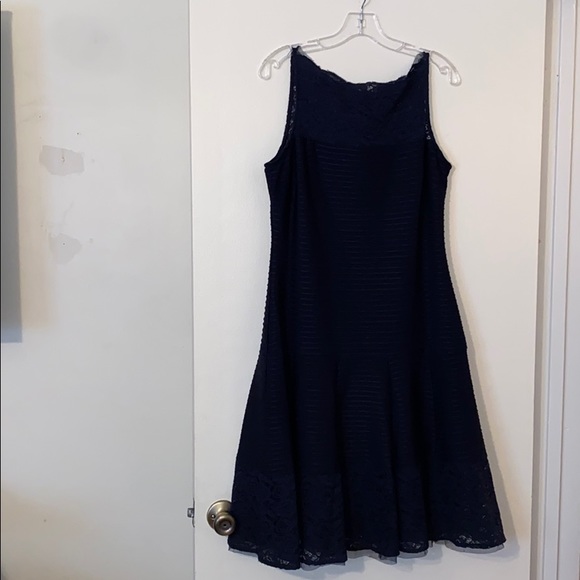 dressbarn navy blue dress